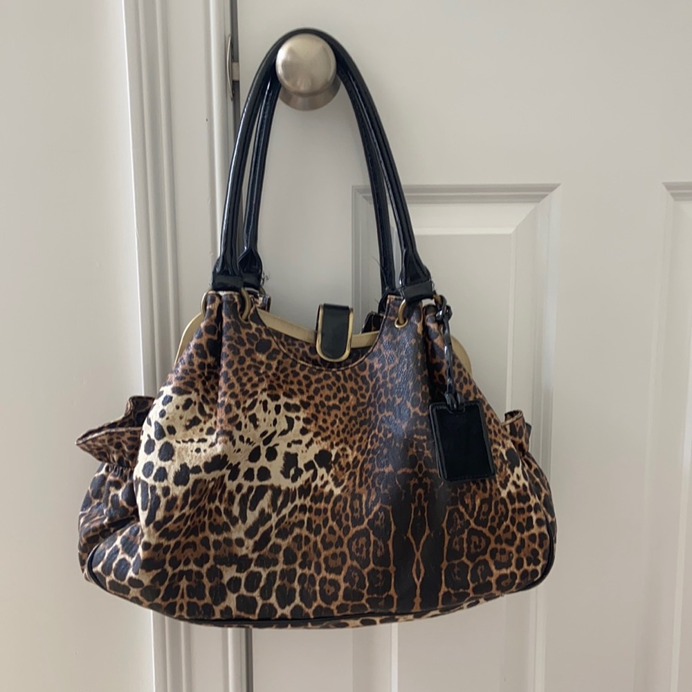 Jessica Simpson leopard bag.